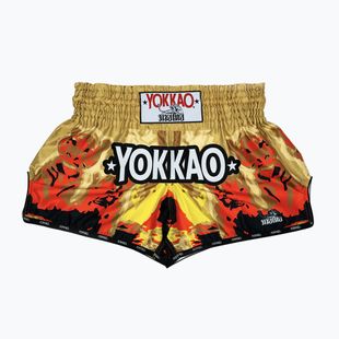 Pánské tréninkové šortky YOKKAO Tiger Family Muay Thai gold