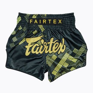 Tréninkové šortky Fairtex Muay Thai S1931 Heart of Gold black/gold