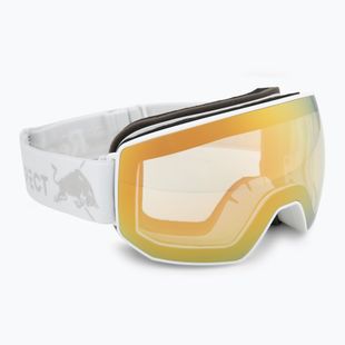 Lyžařské brýle Red Bull Spect Fink Photo matt white/brown with gold chrome x