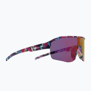 Sluneční brýle Red Bull SPECT Dundee matt blue-pink pattern/smoke pink-yellow mirror