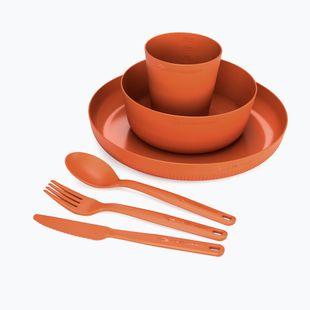 Sada turistického nádobí Sea To Summit Camp Dinnerware Set 6 burnt orange