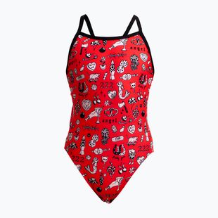 Dětské jednodílné plavky Funkita Single Strap One Piece scribbles