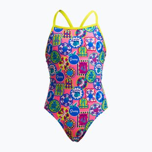 Dětské jednodílné plavky Funkita Tie Me Tight One Piece zesty besty