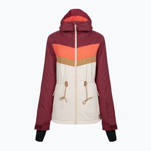 Rip Curl Rider Betty dámská snowboardová bunda béžová a červená 000WOU 763