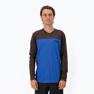 Pánské termo tričko longsleeve Mons Royale Redwood Enduro VLS cedar/ cobalt/ black