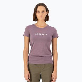 Dámské termo tričko Mons Royale Icon Classic mauve