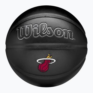 Basketbalový míč Wilson NBA Team Premiere Miami Heat black velikost 7