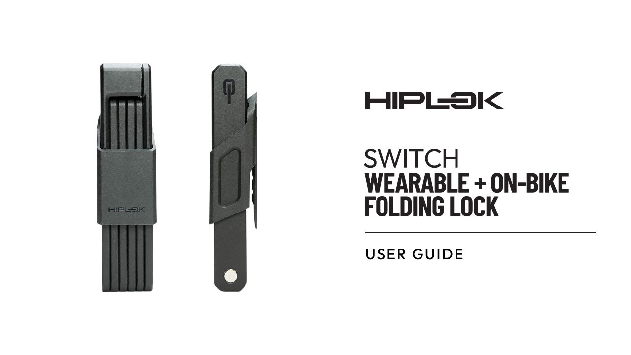 Zámek na kolo Hiplok Switch black