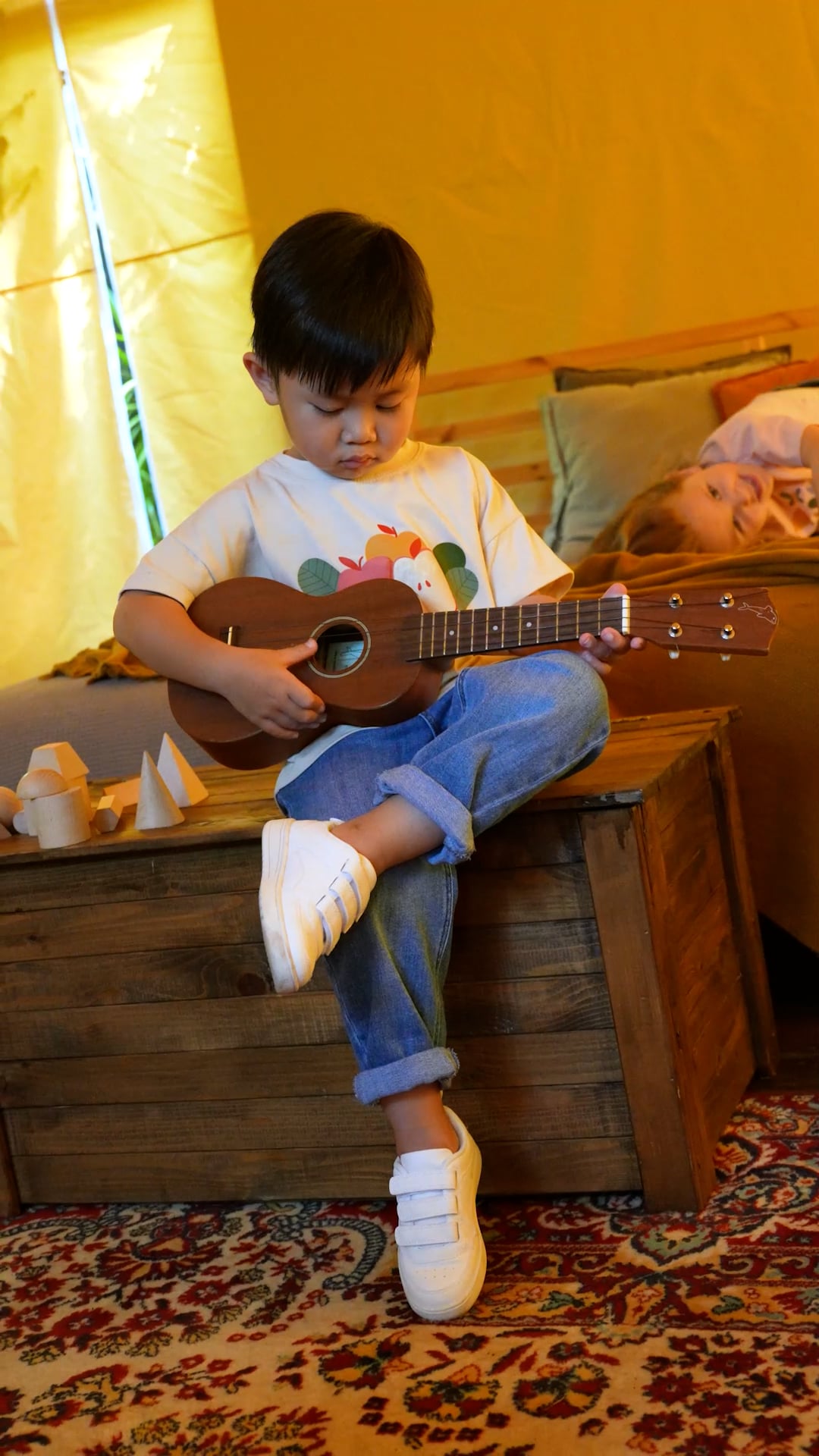 Dětské tričko KID STORY light sand