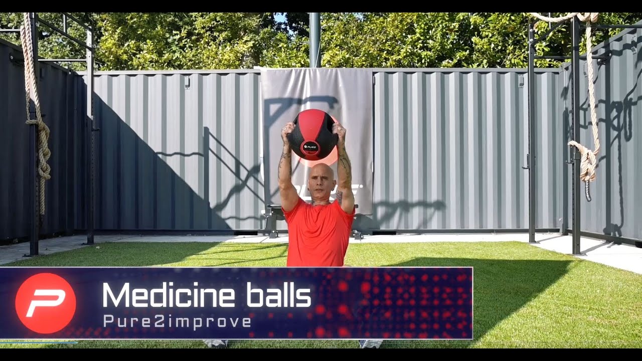 Medicinbal s úchopy 10 kg Pure2Improve fialový P2I202020
