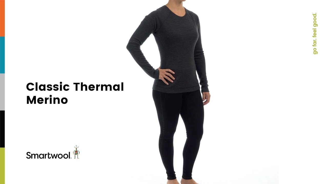 Dámská termoakční mikina Smartwool Merino 250 Baselayer Crew Boxed black